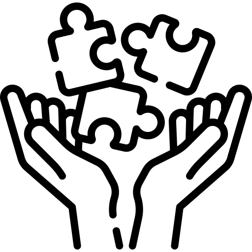 Integrity piece core value puzzle icon