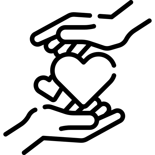 Kindness give love kindness heart icon
