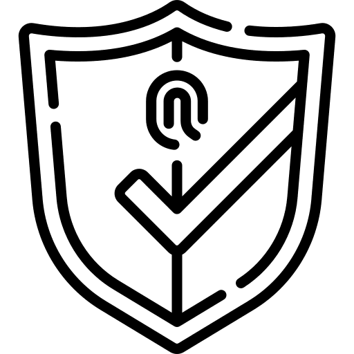 Authenticity safety authentication check icon Authenticity safety authentication check icon
