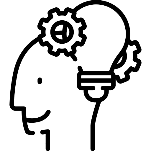 Innovation user idea management icon Innovation user idea management icon