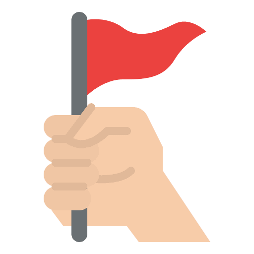 Achievement challenge objective flag icon