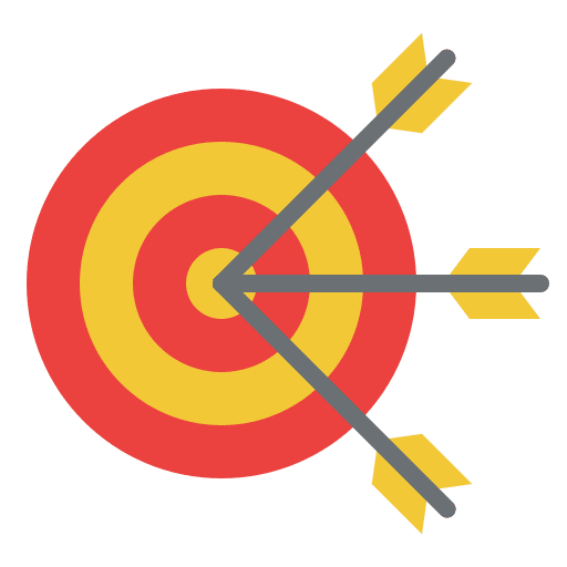 Dartboard goal dartboard objective icon Dartboard goal dartboard objective icon