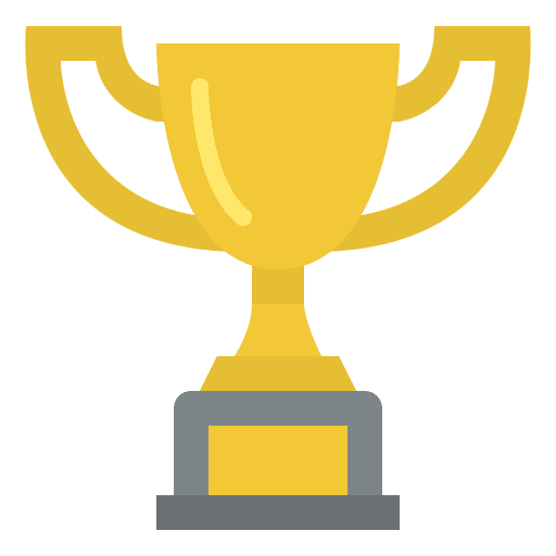 Trophy award sports and competition reward icon Trophy award sports and competition reward icon