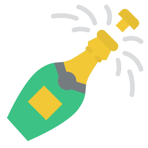 Champagne food and restaurant champagne celebration icon Champagne food and restaurant champagne celebration icon