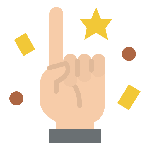 Finger hands and gestures best successful icon Finger hands and gestures best successful icon