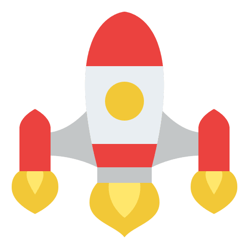 Rocket transportation rocket spaceship icon Rocket transportation rocket spaceship icon