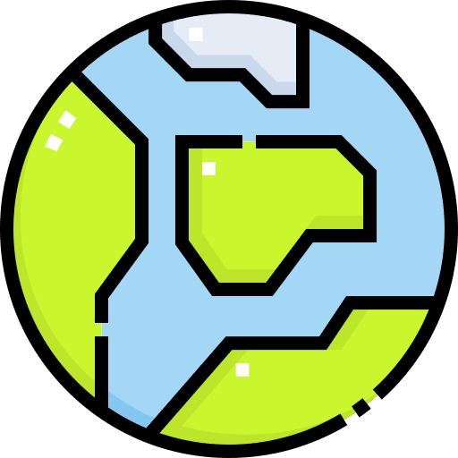 Earth planet global earth icon
