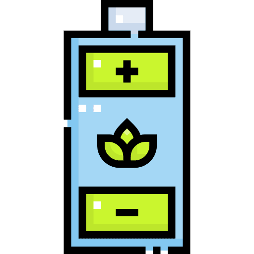Eco battery electronics save energy renewable energy icon Eco battery electronics save energy renewable energy icon