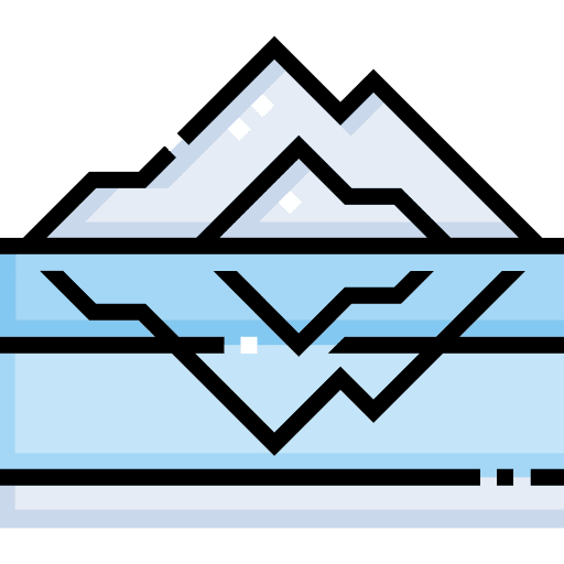 Iceberg north pole ice landscape icon Iceberg north pole ice landscape icon