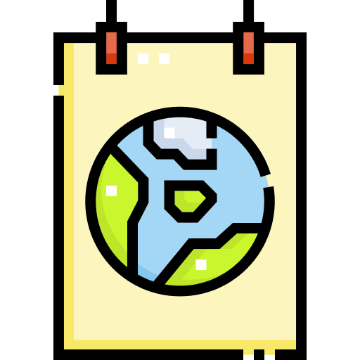 Poster geographic environmental ecology icon Poster geographic environmental ecology icon