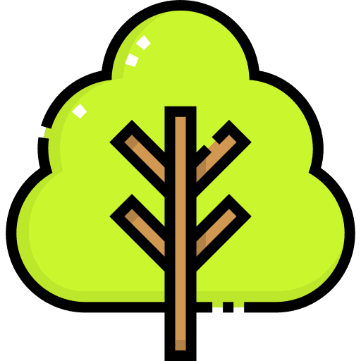 Tree gardening ecology yard icon Tree gardening ecology yard icon