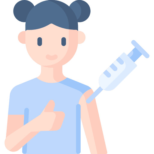 Vaccination people avatar healthcare and medical icon