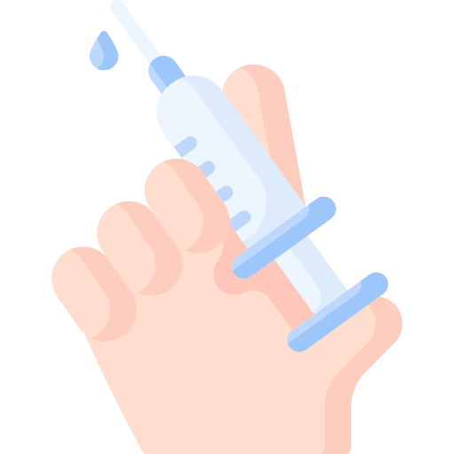 Vaccination syringe medicine vaccine icon