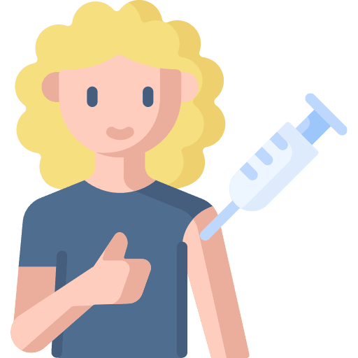 Vaccination vaccination woman caucasian icon Vaccination vaccination woman caucasian icon