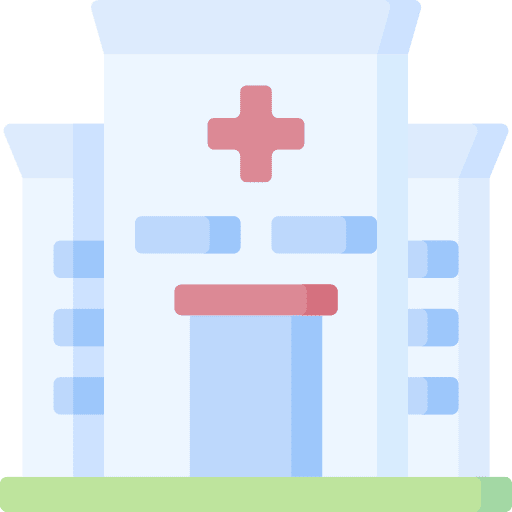 Hospital architectonic healthcare and medical hospital icon Hospital architectonic healthcare and medical hospital icon