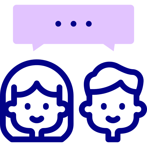 Friends messages speech bubble communications icon Friends messages speech bubble communications icon