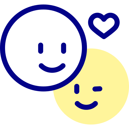 Friendship smileys friends happy icon