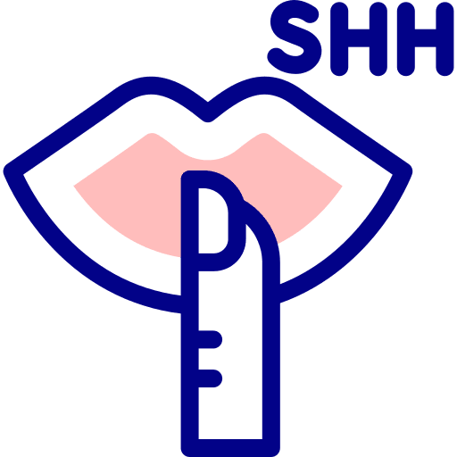 Secret whisper chat bubble secret icon