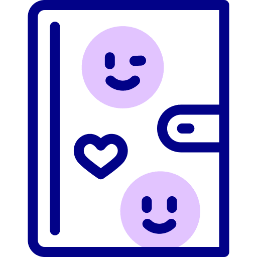 Diary book diary love icon Diary book diary love icon