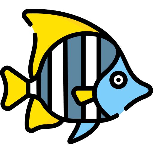 Fish aquarium aquatic wildlife icon