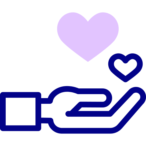 Heart solidarity love hand gesture icon Heart solidarity love hand gesture icon