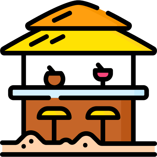 Beach bar holidays buildings beach bar icon Beach bar holidays buildings beach bar icon