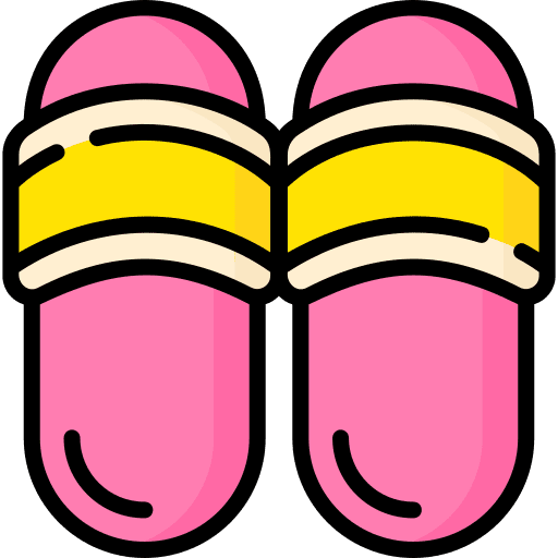 Flip flops bathroom sandals slippers icon Flip flops bathroom sandals slippers icon