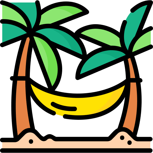 Hammock relaxing lying hammock icon Hammock relaxing lying hammock icon