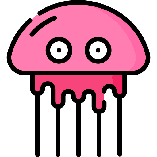 Jellyfish sea life animal jellyfish icon Jellyfish sea life animal jellyfish icon