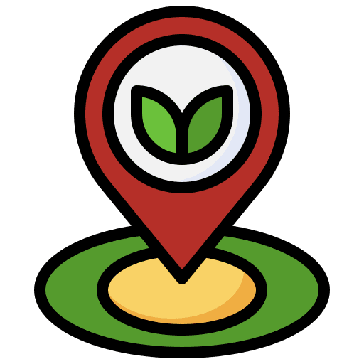 Placeholder locally grown maps and location growth icon