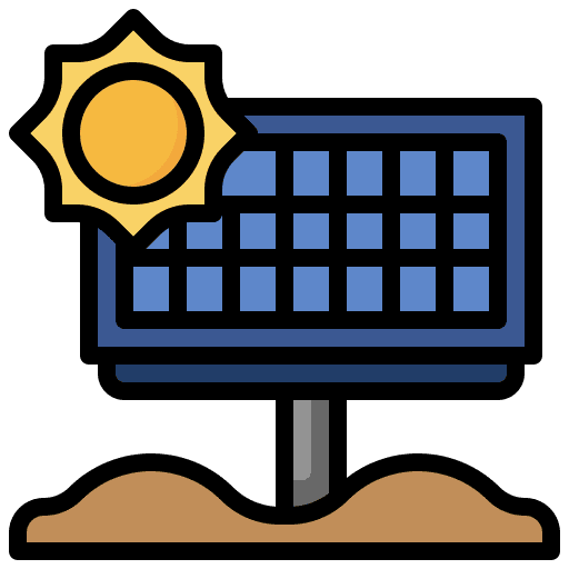 Solar cell power home energy icon Solar cell power home energy icon