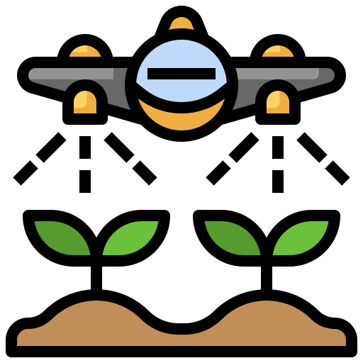 Aeroplane plants gardening irrigation icon Aeroplane plants gardening irrigation icon