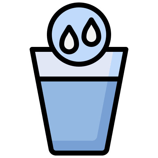 Water food and restaurant liquid glass icon Water food and restaurant liquid glass icon