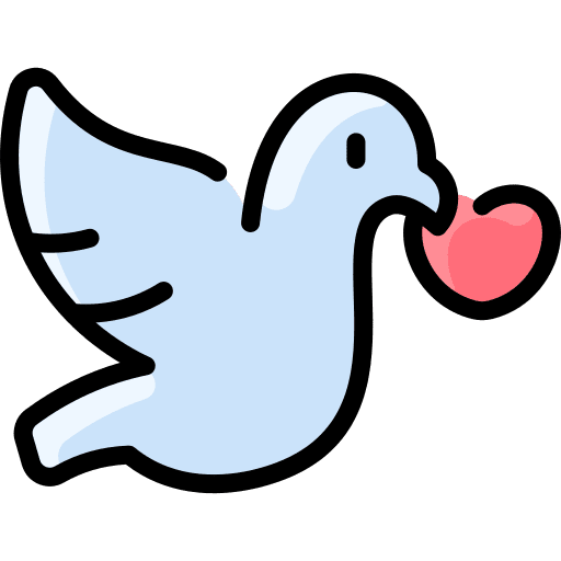 Dove bird animal romantic icon