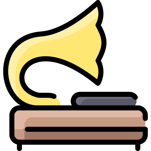 Gramophone gramophone vinyl disc electronics icon