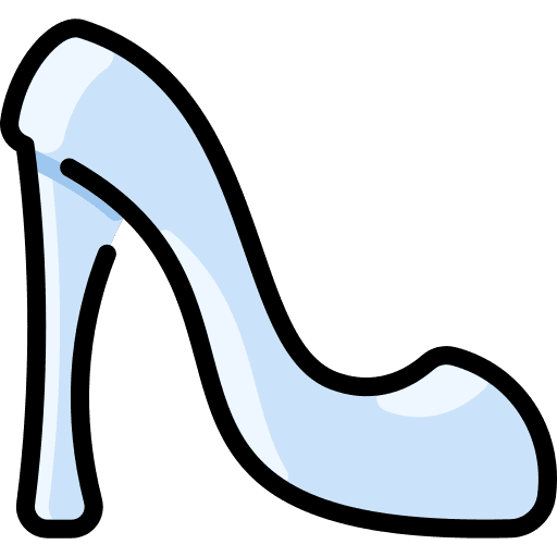 High heels elegant high heels bride icon