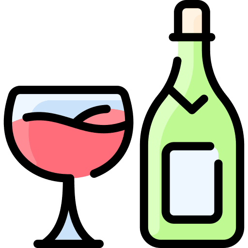 Champagne celebration alcoholic glass icon