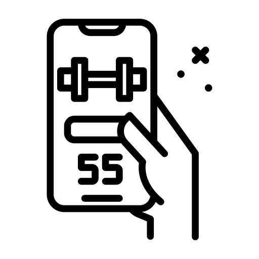 App fitness app sports and competition icon
