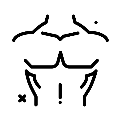 Chest strong muscle chest icon