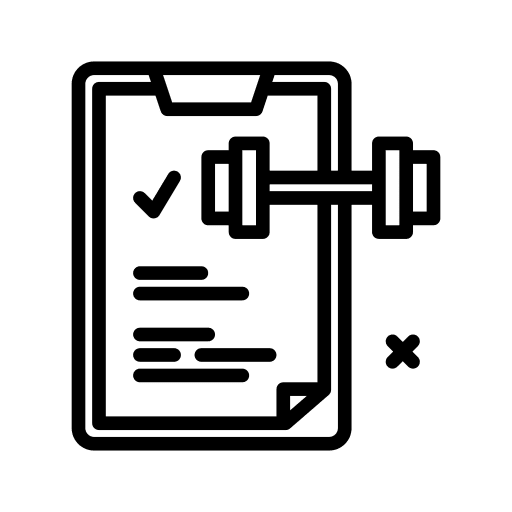 Document plan document workout icon