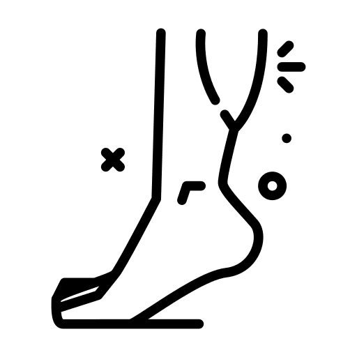 Leg body parts sports and competition muscles icon