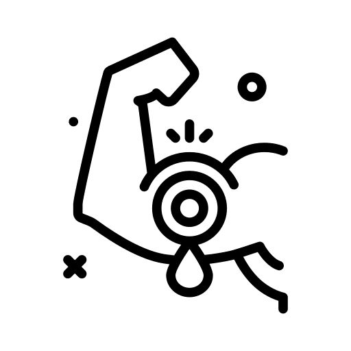 Pain sports and competition body part pain icon