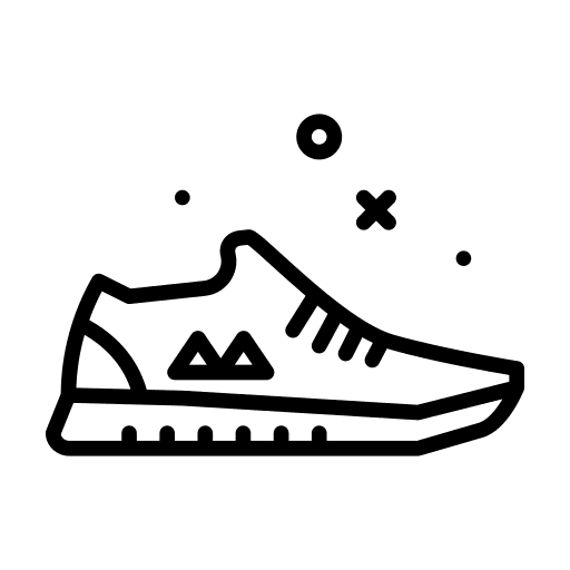 Shoes fashion sport equipment icon