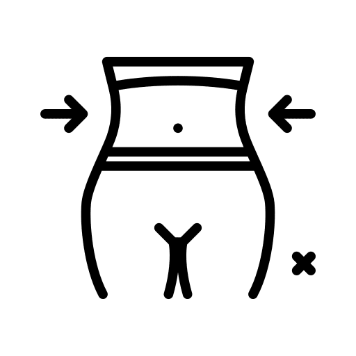 Waist fitness diet sports and competition icon