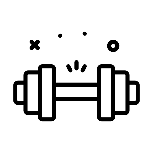 Dumbbell fitness dumbbell gym icon
