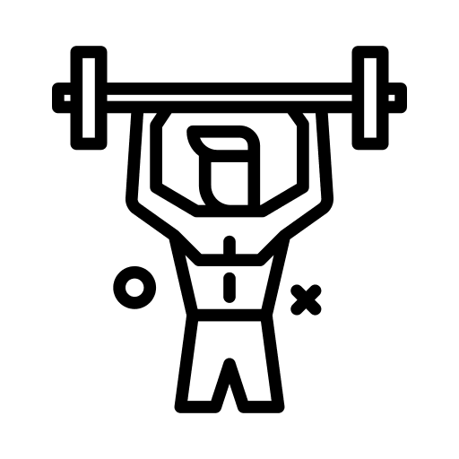 Exercise man fitness workout icon