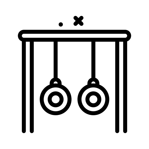 Rings gym equipment fitness machine icon