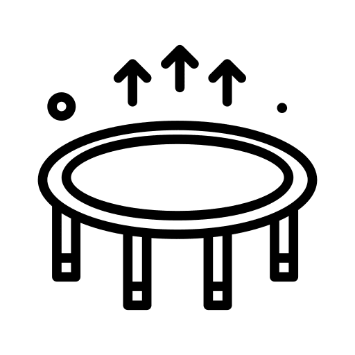 Trampoline trampoline exercise jumping icon