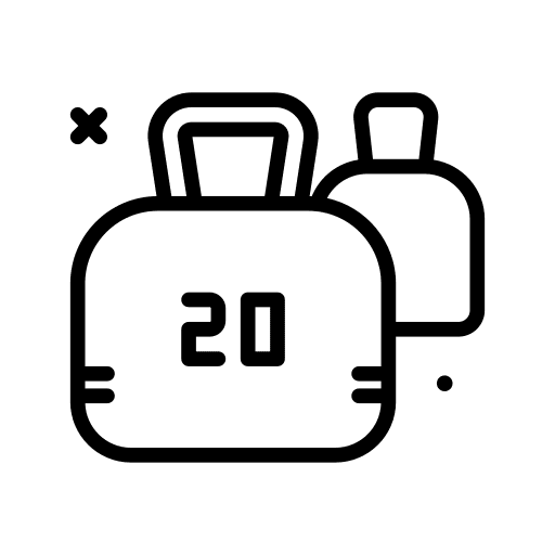 Weight lifting dumbbell fitness weight icon