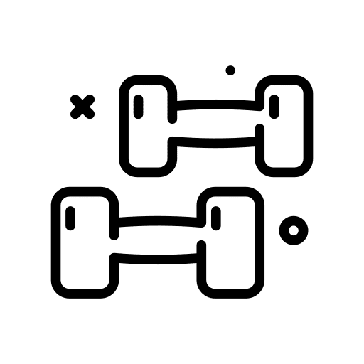 Weights exercise weights fitness icon
